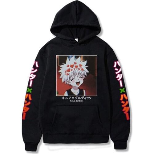 Hot Anime Hunter X Hunter Killua Fashion Long Sleeve Loose Spring and Autumn Uniex Hoodie