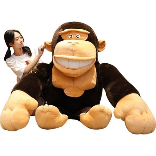 50cm 60cm Big Tooth King Kong Monkey Gorilla Doll Soft Plush Toy