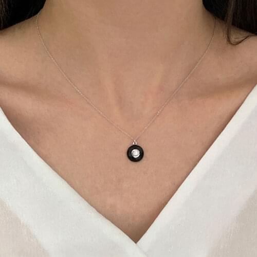 NEW Trendy 925 Silver Necklace Turkish Jewelry Birthday Gift Zircon Fashion Necklace For Women Minimalist Style Luxury Designer