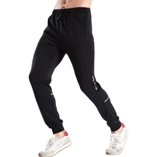 2021 Spring and Summer New Mens Sports Pants Quick-drying Breathable Running Fitness Training Sports Leisure Trousers Jogging