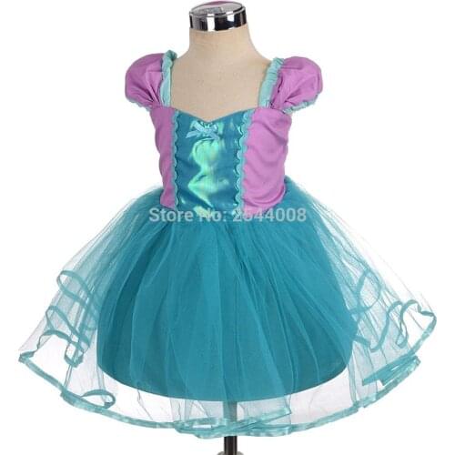 New Little Baby Girls Mermaid Dress Costume Cosplay Dress up Halloween Christmas Purim Holiday Party