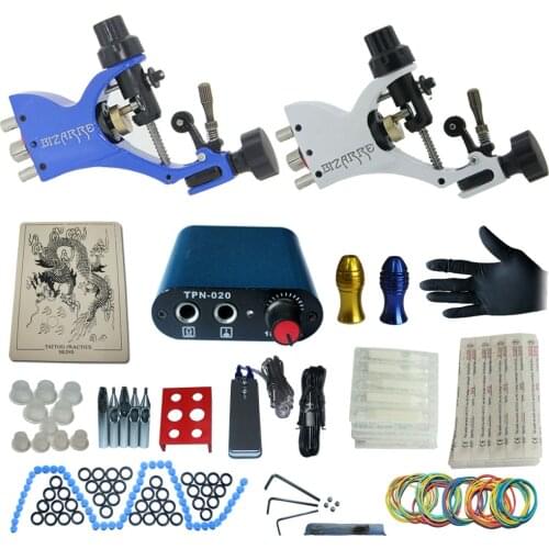 YILONG tattoo complete tattoo kit power supply+poot pedal+2 alloy grips+accessories kitB