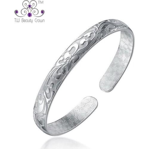 TW Beauty Crown Silver Bracelets