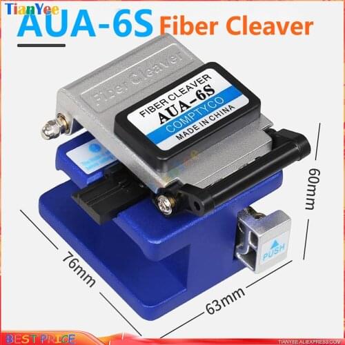 High Precision Fiber cleaver AUA-6S Cable Cutting Knife FTTT Fiber Optic Knife Tools cutter Cleavers and match 16 surface blade