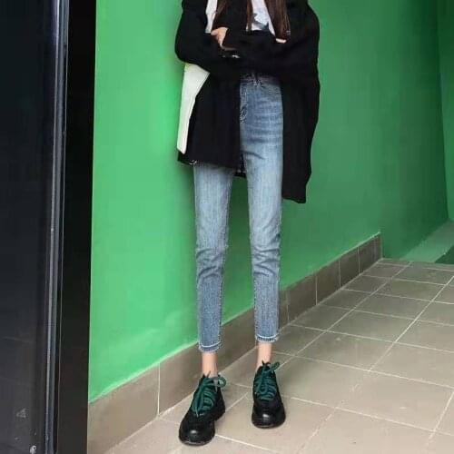 Woman Jeans Pants Jeans Spring High Waist Tight Tappered Pants Autumn Clothing Pantalones Vaqueros Mujer