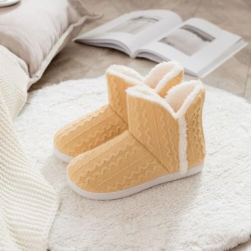 Women Winter Snow Boots Knitting Warm Flat Casual Plush Platform Fashion Shoes Female Ankle Boots Botas Mujer Comfortable