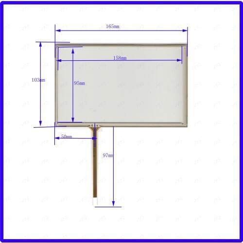 ZhiYuSun 190628 4 wire TOUCH SCREEN touch panel this is compatible 165*103mm 165*103