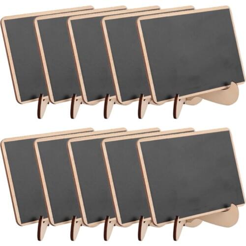 5pcs/lot Wooden Mini Blackboard Square Message Sign With Hang String Wedding Party Decoration Supplies