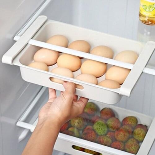 2PCS Kitchen Refrigerator Eggs Storage Box Eggs Holder Food Storage Container Case Neat Space Saving Box Food Organizer