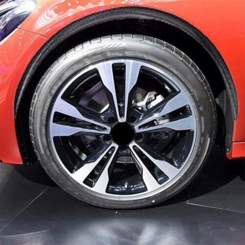 4Pcs 28.7*0.98in Car Wheel Eyebrow Arch Trim Lips Fender Flares Protector Accessories Brand New And High Quality