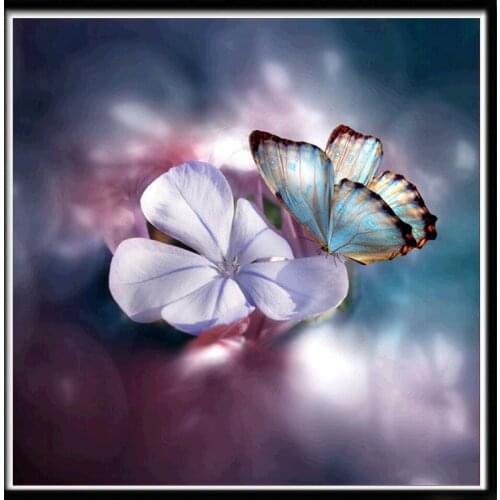 5d Diamond Painting Full Flower Home Butterfly and Flower Decoration Painting Handmade Diamond Embroidery Can Be Customized