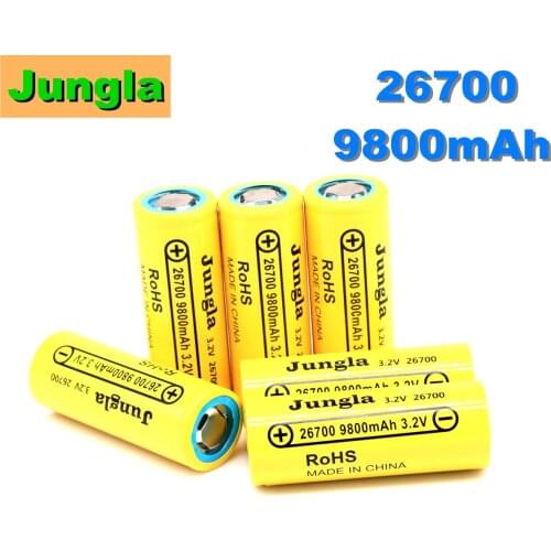 3.2V 26700 9800mAh LiFePO4 Battery 3C Continuous Discharge Maximum 5C High power battery For Electric car scooter Energy storage
