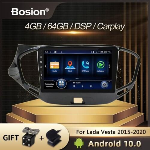 Bosion DSP IPS Car DVD For LADA Vesta Cross Sport 2015-2020 Car Radio Multimedia Video Player Navigation GPS Android 10.0 2 Din