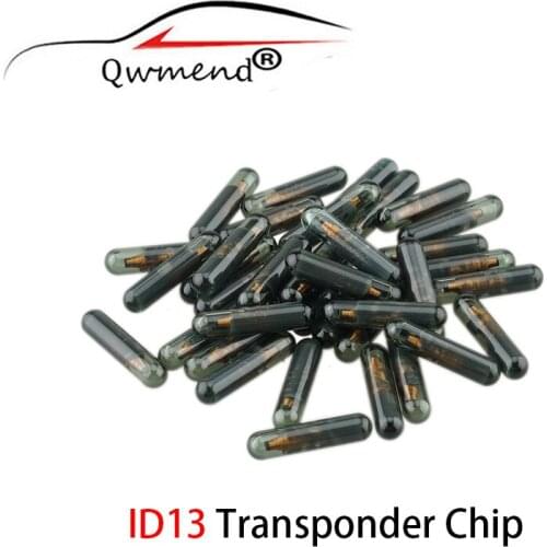 QWMEND Car Remote Key ID13 Chip for Honda Transponder Chip ID13 Not Coded Blank Glass Chip ID 13 Smart Car Key ID 13 Chip
