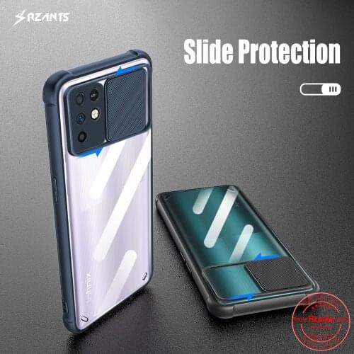 Rzants For Infinix Note 10 Infinix Note 10 Pro Case Lens Protection AirBag Conor Slim Thin Clear Cover Soft Casing Phone Shell