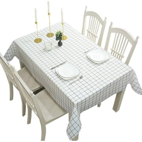 Home Nordic style elk lattice coffee table cloth anti-scald, oil-proof, waterproof and disposable table mat PVC tablecloth
