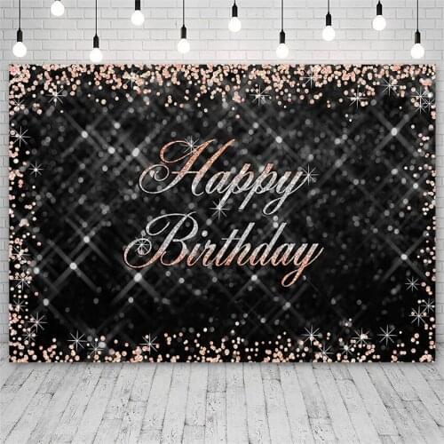 Avezano Happy Birthday Party Backdrop Glitter Diamond Backgrounds Photography Studio Photozone Photocall Photo Props Decoration