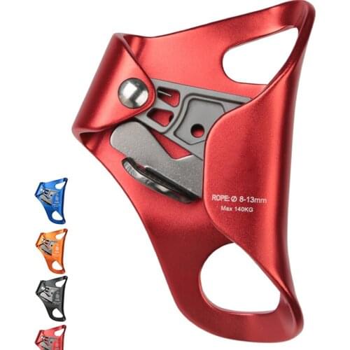 Rock Climbing Chest Ascender Abdominal for Vertical Rope Climbing, CE Certified, Rope Clamp for 8-13MM Rope, Safety Ascender