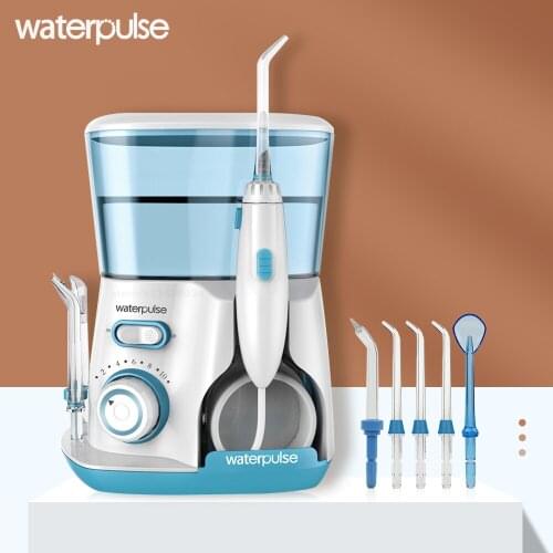 Waterpulse V300G Oral Irrigator 5pcs Tips Dental Water Flosser Electric Cleaner 10 Modes Oral Hygiene Dental Flosser Water Floss