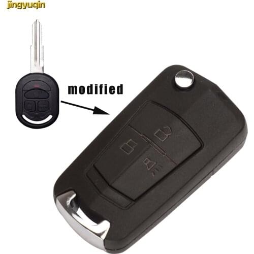 Jingyuqin 3 Buttons Modified Remote Car Key Shell Case for Chevrolet Lacetti/Optra/Nubira Vehicle Pocket Alarm 2005-2009