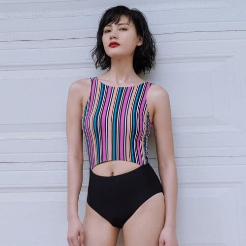 JULY SAND Striped Swimwear