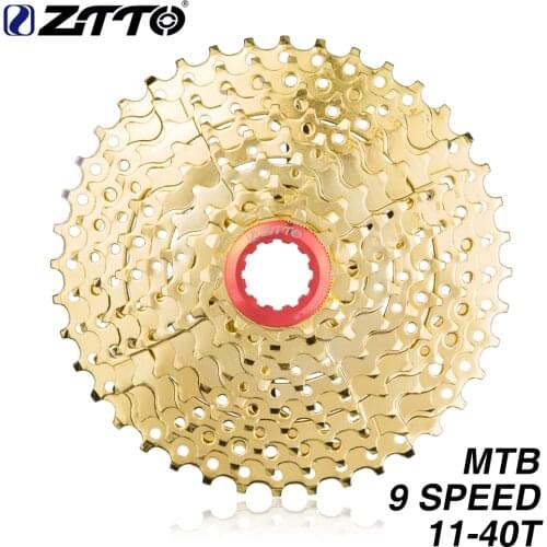ZTTO 11- 40T 9 s Cassette 9 Speed Freewheel GOLD GOLDEN MTB Mountain WIDE RATIO Bike Bicycle Parts