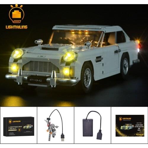 LIGHTAILING LED Light Kit For Creator James Bond Aston Martin DB5 Light Set Compatible With 10262 (NOT Include The Model)