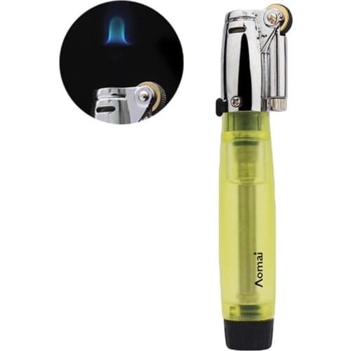 Creative Flying Fire Lighter Outdoor Cigar Pen Lighter Compact Jet Lighter Ghostly Fire Windproof 1300 C Butane No Gas