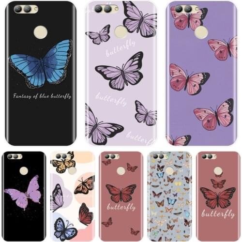 Soft Phone Case Silicone For Huawei Nova 5 4 4E 3 3I 3E 2i 2 Lite Plus Butterfly Back Cover For Huawei Nova Smart Lite 2017 Case
