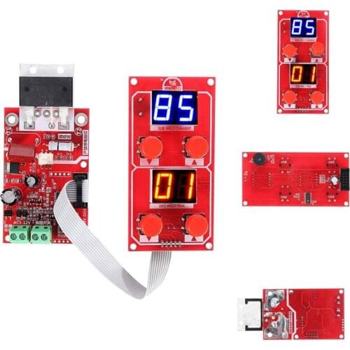 NY-D04 Dual Display Spot Welder Adjustable Time Current Controller Spot Welding Machine Transformer Control Board