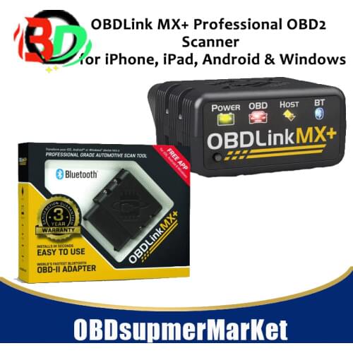 OBDLink MX+ Professional OBD2 Scanner for iPhone, iPad, Android & Windows new arrival OBDLINK MX