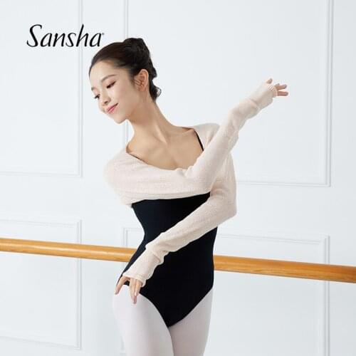 Sansha Warm Up Series Ballet Knitted Shoulder Protector Long Sleeve Ballet Dancewear KT13A