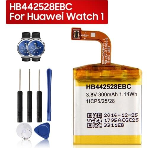 Original Replacement Battery HB442528EBC For Huawei Watch1 Authentic Phone Battery 300mAh with Tools