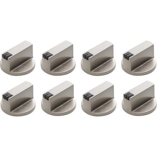 AD-Stove Handle, 6mm Zinc Alloy Control Knob Oven Switch Universal Silver Gas Stove Control Knob, Suitable for Oven Stove Gas St