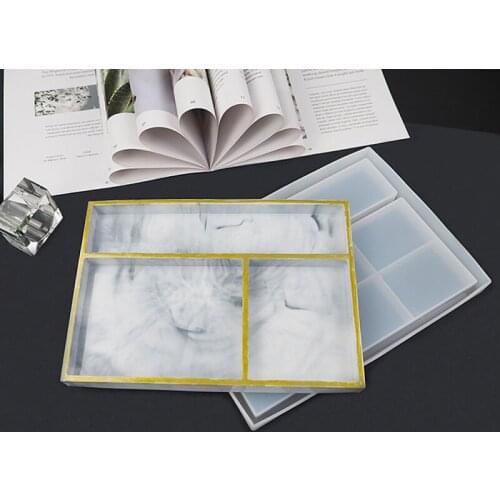 Handmade DIY Making Silicone Molds For Jewelry Storage Tray Epoxy Resin Modeling Supplies