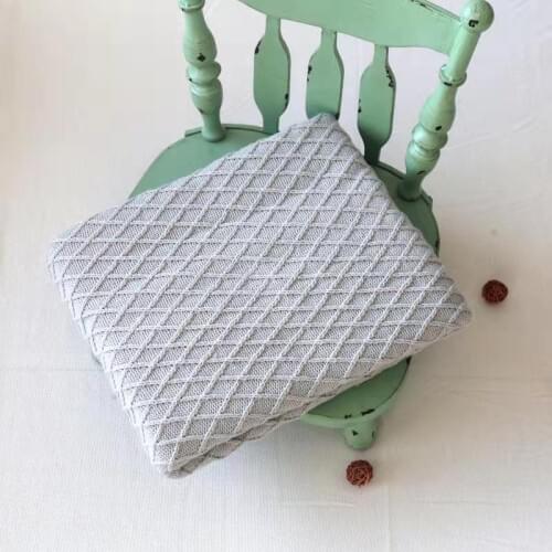 Grey Beanbag Posing Fabric Baby Backdrops Newborn Photography Props Baby Cotton Blanket Photo Prop Covering Newborn Shower Gift