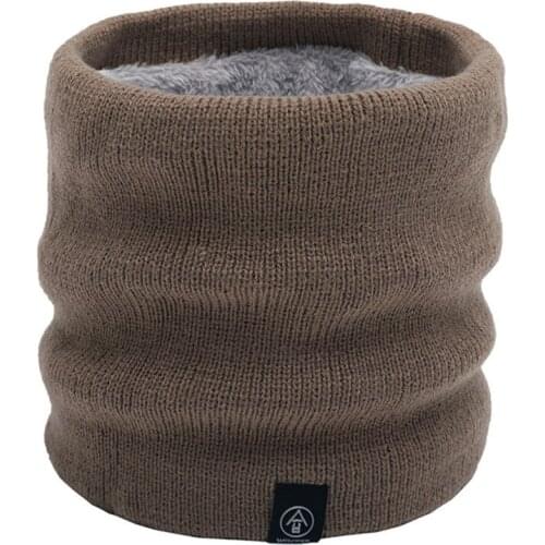 2020 Plush Knitted Winter Scarf Ring Men Women Warm Thicken Elastic Solid Mufflers Scarves Unisex Outdoor Ring Neck Collar Scarf