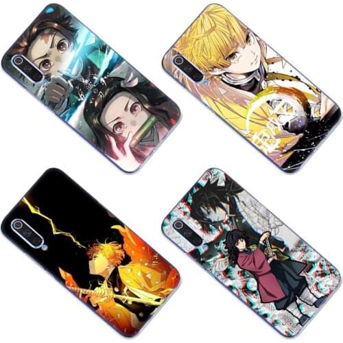 Anime Kimetsu no Yaiba Silicone Case for Xiaomi Mi POCO X3 NFC M3 F3 Note 10 S 10i 10T 11X Pro 11i 11 Ultra 11 Lite Soft Cover