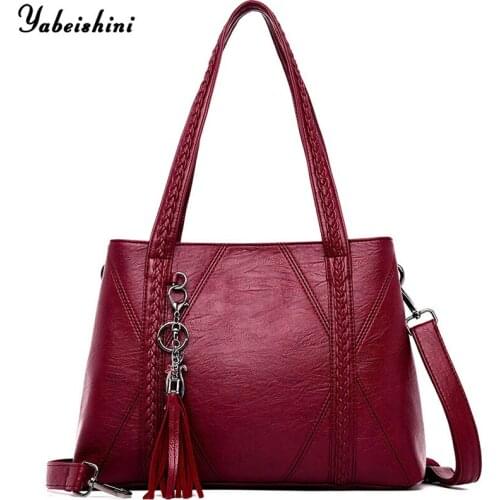 Weaving Handle Women Messenger Bags High Quality Leather Luxury Handbags Women Bags Designer Ladies Hand bags For women Bolsa