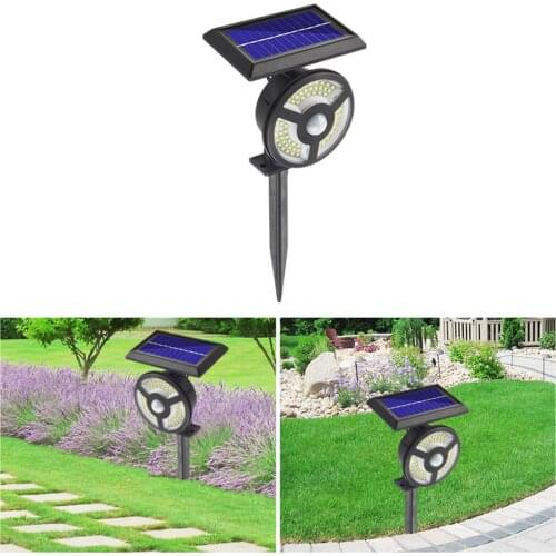 LED Outdoor Solar Spotlights Landscape with 72 LED IP65 Waterproof Security Lamp Lighting for Patio Yard Garden Driveway Lawn