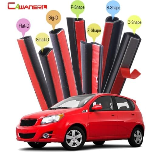 Cawanerl Full Car Seal Edge Trim Rubber Weatherstrip Sound Control Sealing Seal Strip Kit For Pontiac G3 G8 Vibe Grand Prix