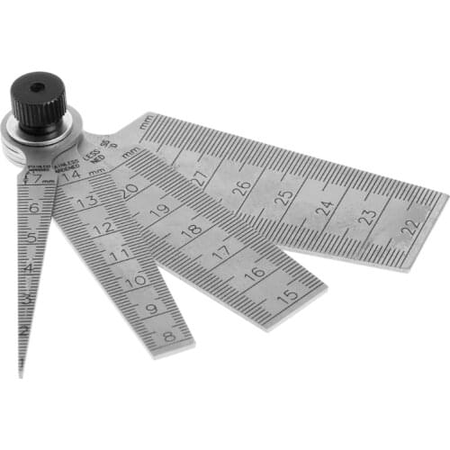 0mm-29mm Hole Measuring Taper Gauge Ruler Depth Inspecting Tool 80mm U4LB
