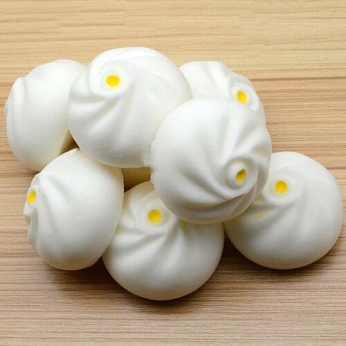 1pc Cute Simulation Steamed Bun Squeeze Toy Relieve Bad Mood Autism Kids Funny Gift Adult Office Stress Relief Toys