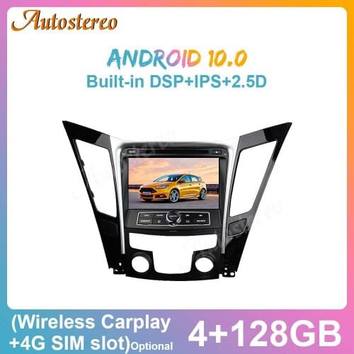 4+128GB Android 10.0 Carplay For Hyundai Sonata 8 I40 I45 I50 YF 2011+ Car GPS Navigation Radio Tape Recorder Multimedia Player
