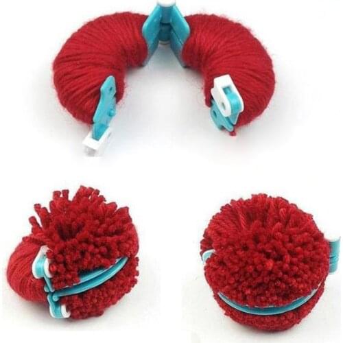 4pcs Woolen Ball Maker Knitting Tools Round Pompoms Sewing Tools DIY 4 Sizes Pompon Knitting Machine Knitting Tools