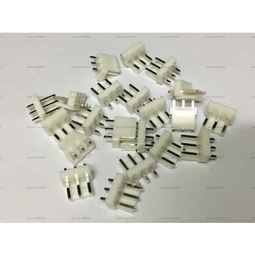 500pcs 3.96MM-3P VH3.96-3A plug straight needle terminal 3p 3pin connector stock VH seat straight