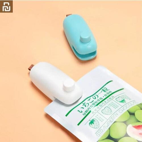 90fun NINETYGO Portable Mini Bag Sealer Handheld Heat Sealer Bag Resealer Cutter for Plastic Bag Food Storage Snack Fresh
