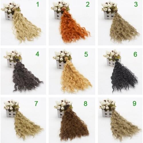 Doll Accessories Hair DIY BJD Hair Curly Hair Doll 25CM