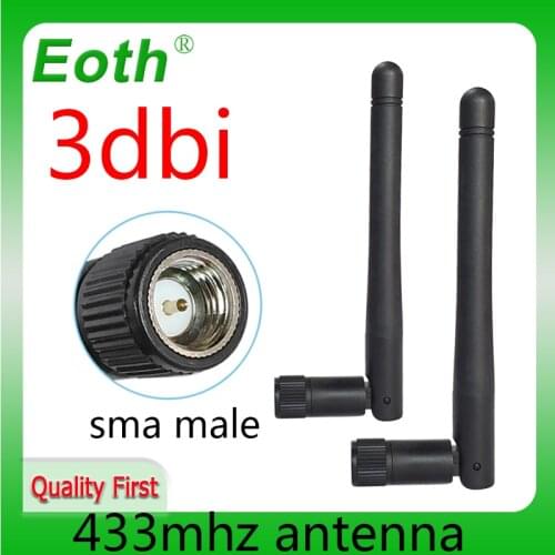 1pcs 433MHz Antenna 3dbi SMA Male Connector folding 433 mhz antena 433m directional antenne wireless Receiver for Lorawan
