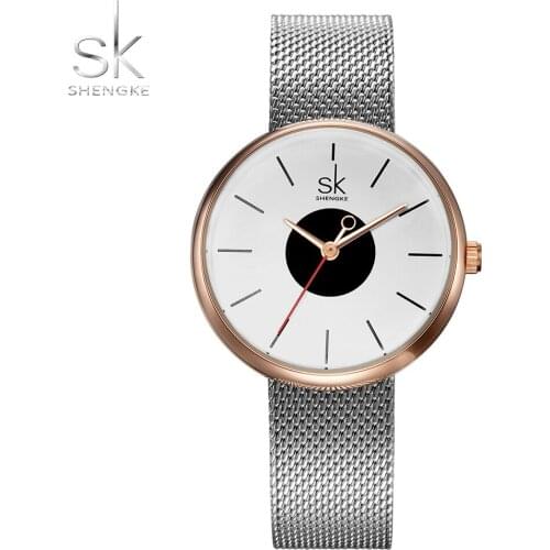 SK New Fashion Brand Women Causal Wrist Watches Mesh Belt Mix Match Luxury Female Dress Quartz Clock Ladies Wristwatch 2017